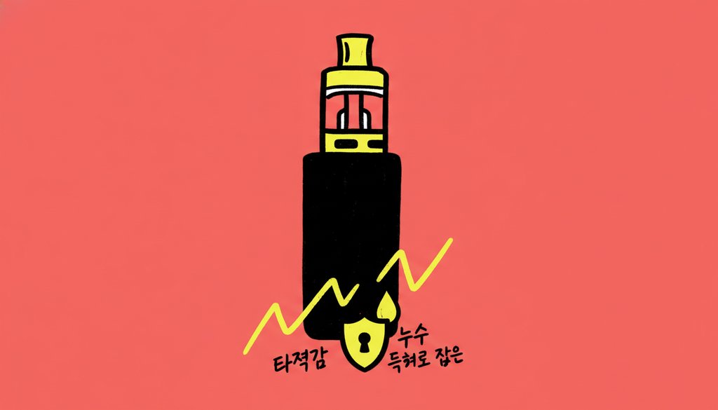 레딜 무니코틴 전자담배, 타격감과 누수를 특허로 잡은 이유